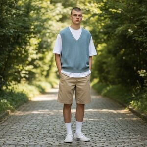 VTG Bobby Jones Sweater Vest Mens XL Cable Knit Preppy Academia Heritage Golf